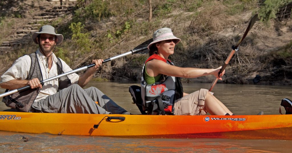 Kayakers on San Antonio river